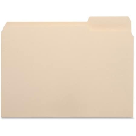 Business Source File Folder, 1/3 Cut Right Tab, 1-Ply, 3/4in Exp., Ltr, MLA, 100PK BSN16492